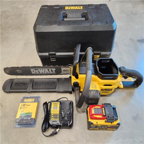 AS-IS DEWALT 60-Volt MAX Brushless Cordless 20 in. Chainsaw Kit