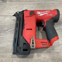 AS-IS Milwaukee FUEL 12-Volt Lithium-Ion Brushless Cordless 18-Gauge 1-1/2 in. Compact Brad Nailer (Tool Only)