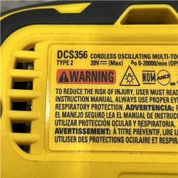 AS-IS DEWALT 20V MAX XR Cordless Brushless 3-Speed Oscillating Multi Tool Kit