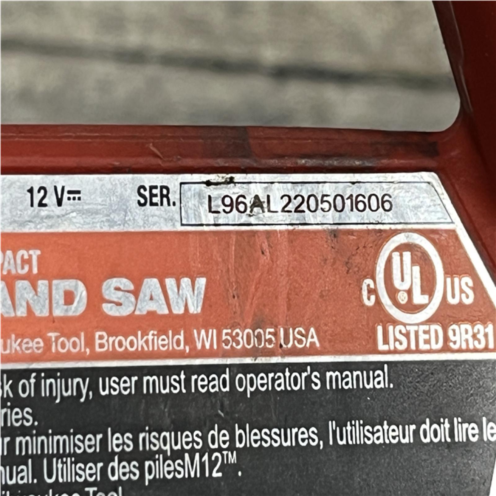 AS-IS Milwaukee FUEL 12V Lithium-Ion Cordless Compact Band Saw (Tool-Only)
