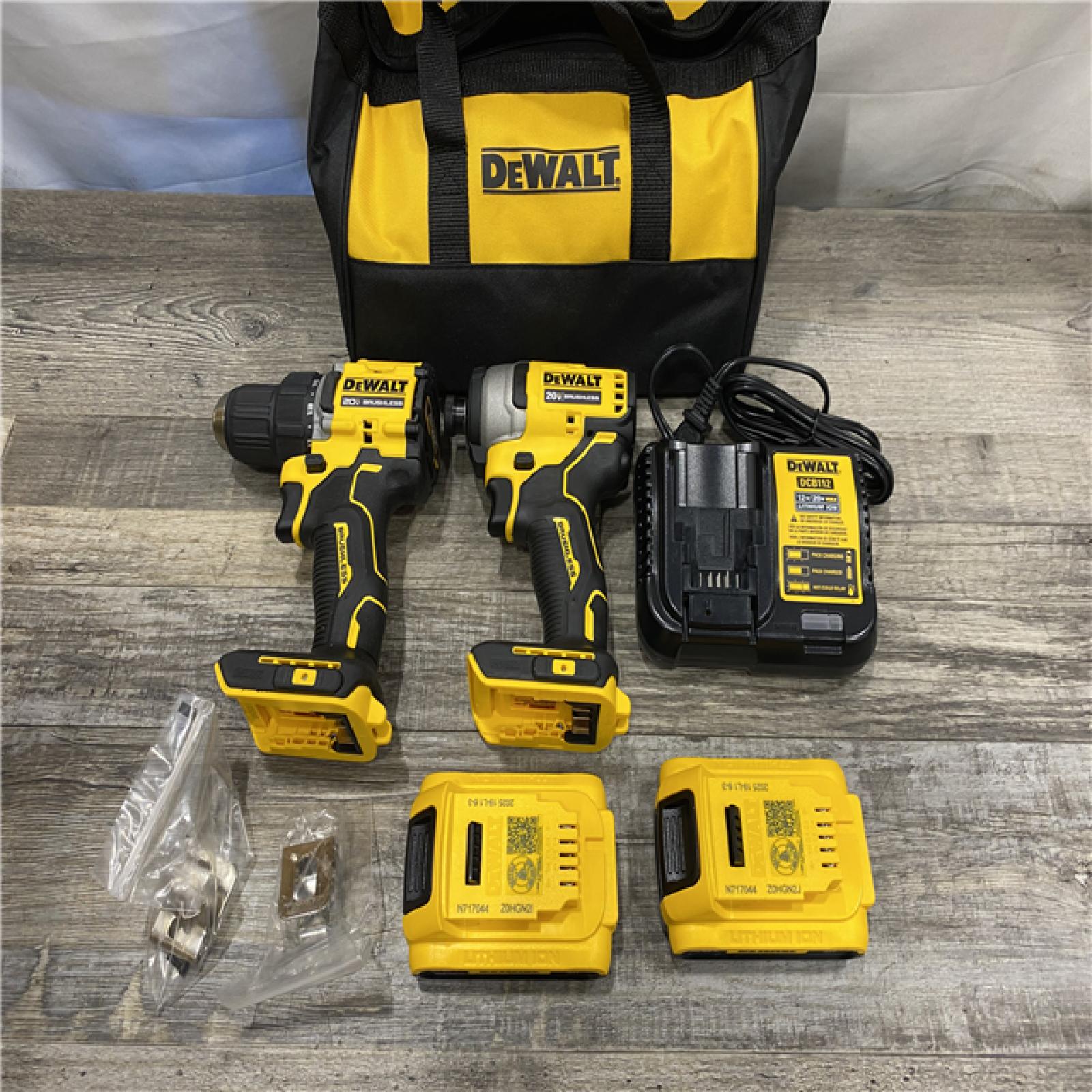 AS-IS DEWALT ATOMIC 20-Volt MAX Lithium-Ion Cordless Combo Kit