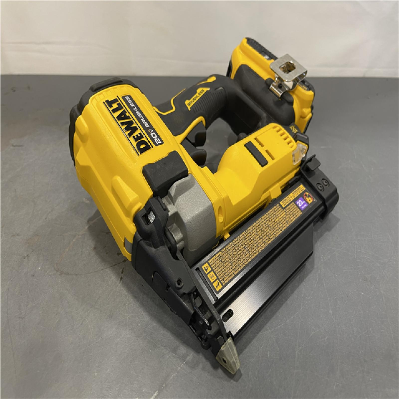 AS-IS - DeWalt ATOMIC 20V MAX Lithium Ion Cordless 23 Gauge Pin Nailer Kit