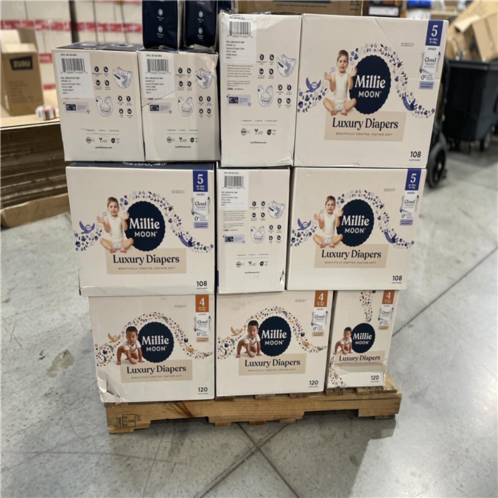 DALLAS LOCATION - BULLSEYE MIXED DIAPER AND WIPE'S PALLET -(42 UNITS)