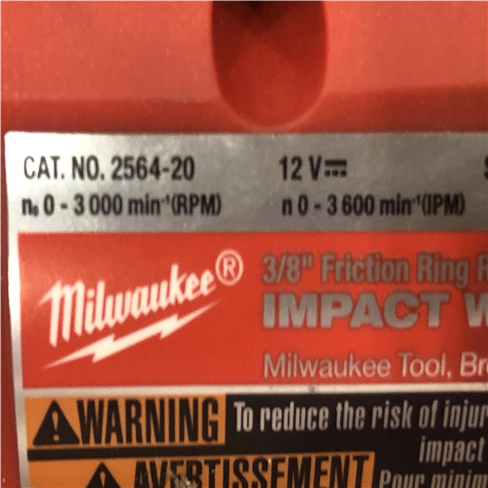 AS-IS Milwaukee FUEL 12V Lithium-Ion Brushless Cordless 3/8 in. Right Angle Impact Wrench (Tool-Only)