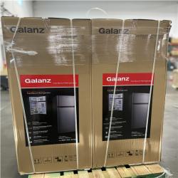 DALLAS LOCATION- Galanz 12 cu. ft. Top Freezer Refrigerator with Dual Door  Frost Free in Stainless Steel PALLET-(2 UNITS)