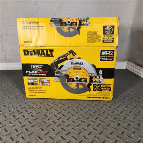 Houston Location - AS-IS DEWALT DCS573B 20V FLEXVOLT ADVANTAGE MAX Lithium-Ion 7-1/4 Brushless Cordless Circular Saw (Tool Only) - Appears IN USED Condition