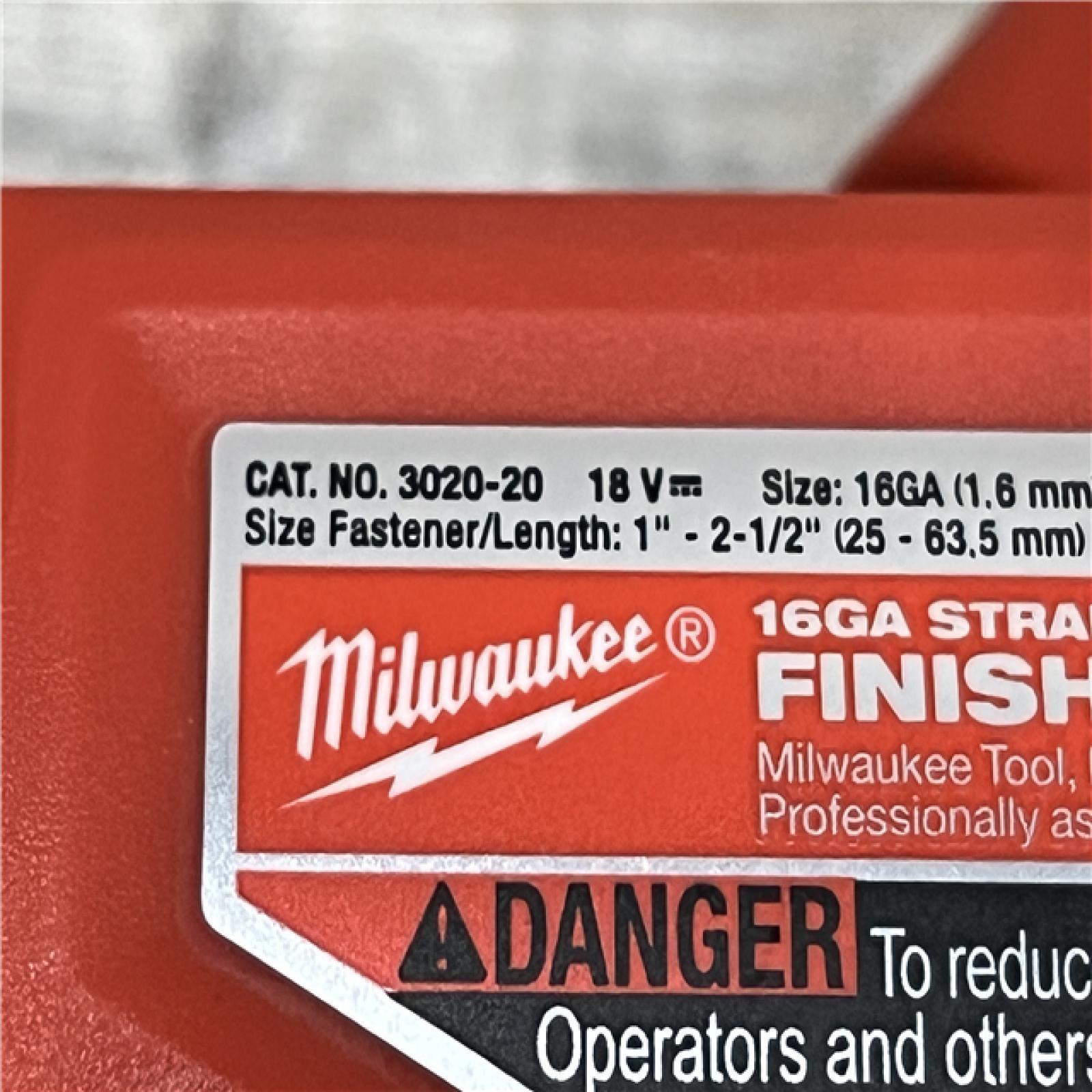 AS-IS Milwaukee FUEL 18-Volt Lithium-Ion Brushless Cordless Gen ll 16-Gauge Straight Finish Nailer (Tool Only)