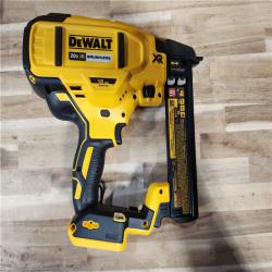 HOUSTON LOCATION - AS-IS DeWALT DCN681D1 20V MAX 18ga Cordless Brushless Narrow Crown Stapler Kit w/ BATTERY & CHARGER