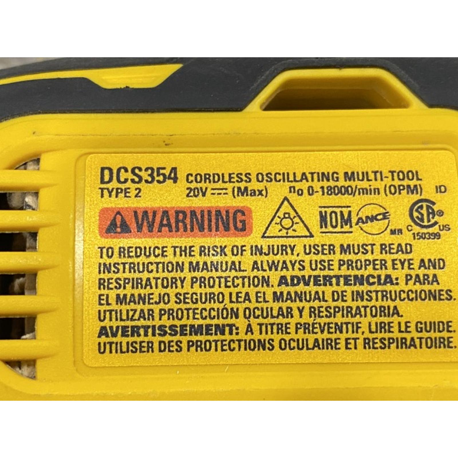 AS-IS DEWALT ATOMIC 20V MAX Cordless Brushless Oscillating Multi Tool Kit