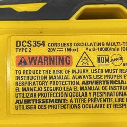 AS-IS DEWALT ATOMIC 20V MAX Cordless Brushless Oscillating Multi Tool Kit