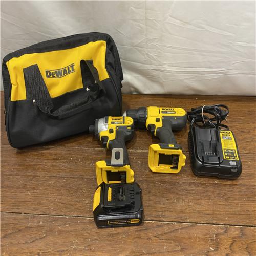 AS-IS DeWALTA® 20V MAX Cordless Drill Driver/Impact Driver Combo Kit 1.3 Ah Lithium Ion