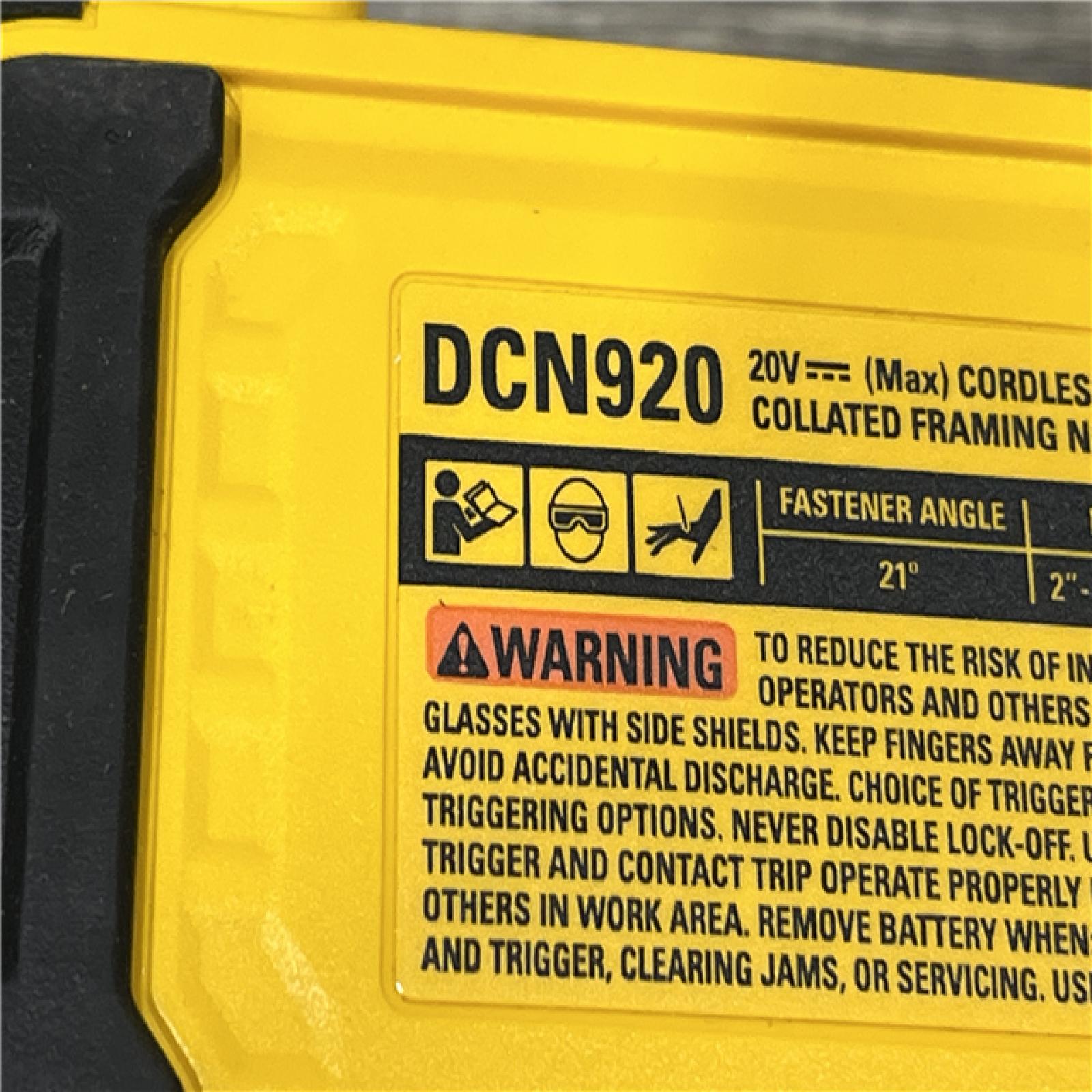 AS-IS DEWALT 20-Volt 21° Cordless Framing Nailer (Tool-Only)