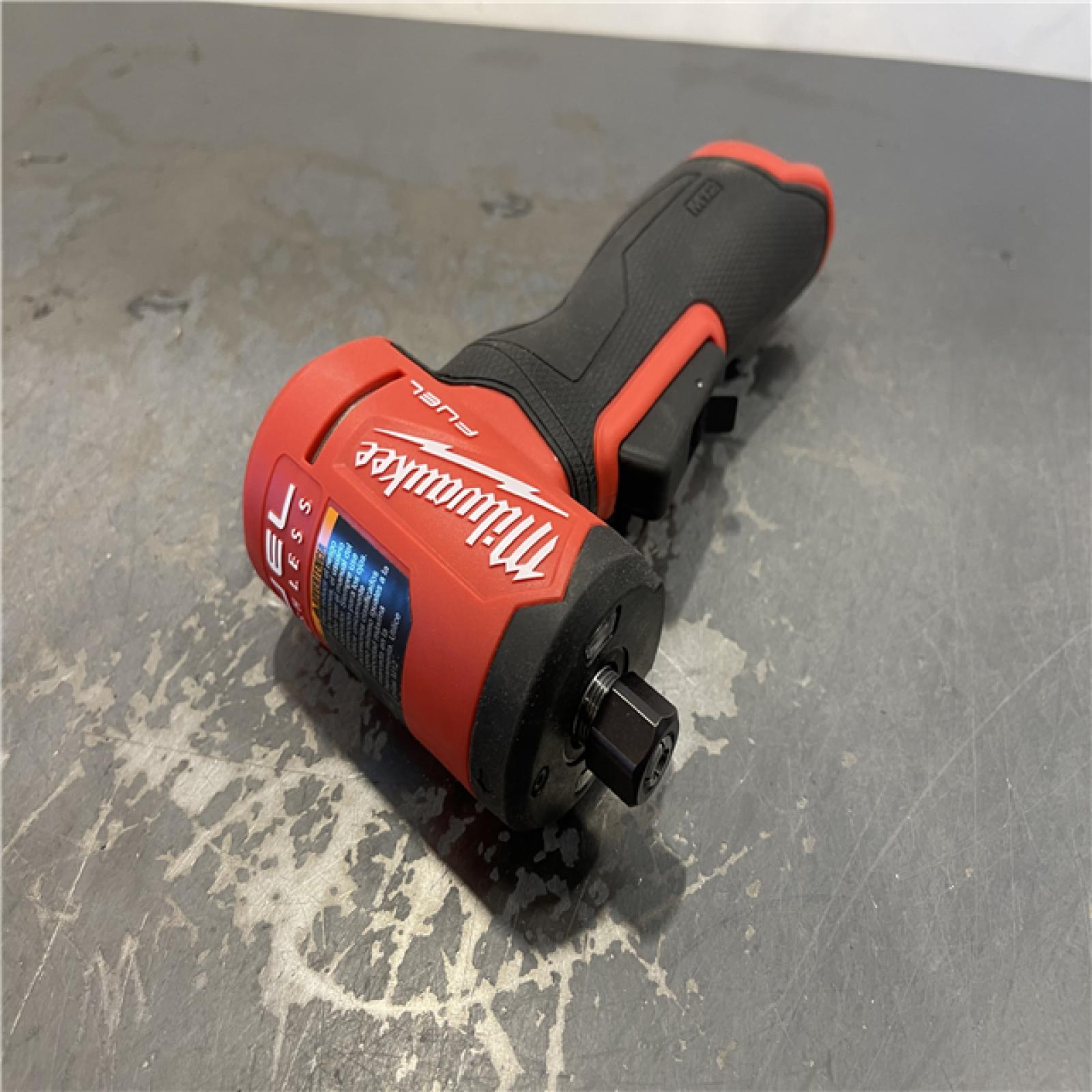 AS-IS - Milwaukee M12 FUEL 12V Lithium-Ion Brushless Cordless 1/4 in. Right Angle Die Grinder