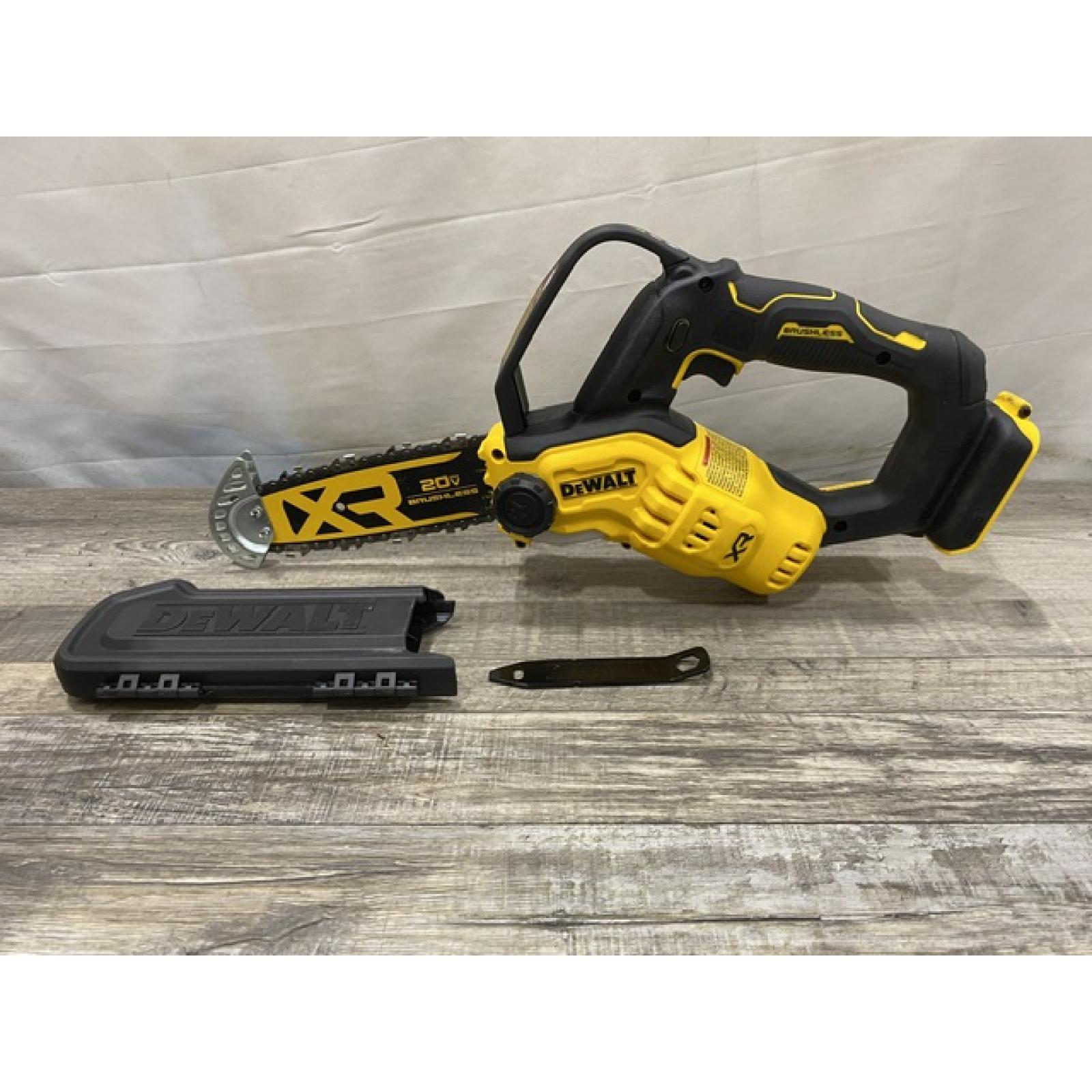 AS-IS DEWALT 20V MAX 8 in. Brushless Cordless Battery Powered Pruning Chainsaw (Tool Only)