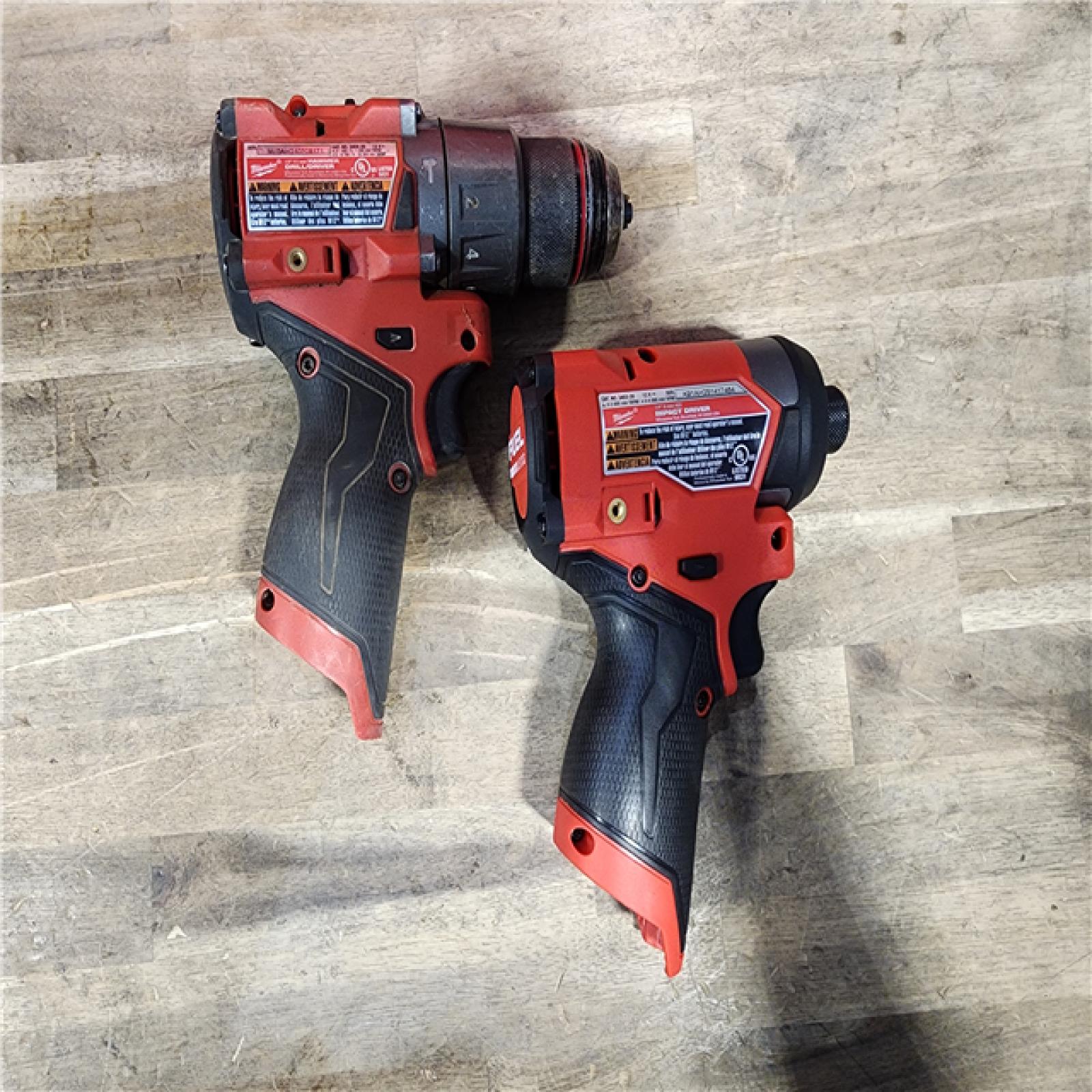 HOUSTON LOCATION - AS-IS Milwaukee 3497-22 12V Brushless Hammer Drill and Impact Driver Combo Kit