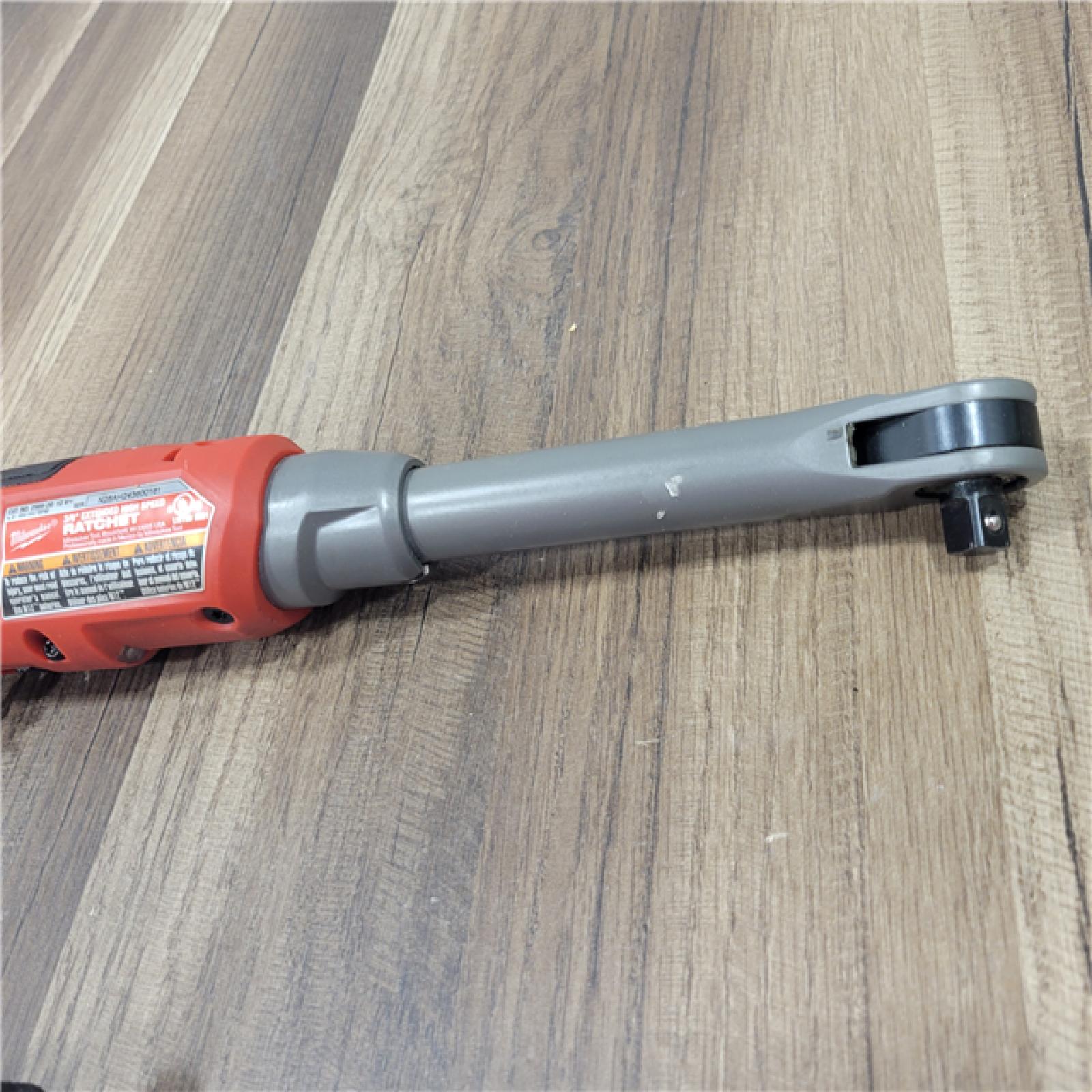 AS-IS Milwaukee 2569-20 12V Cordless 3/8  Extended Reach High Speed Ratchet (Tool Only)
