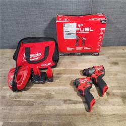 HOUSTON LOCATION - AS-IS Milwaukee 3497-22 12V Brushless Hammer Drill and Impact Driver Combo Kit