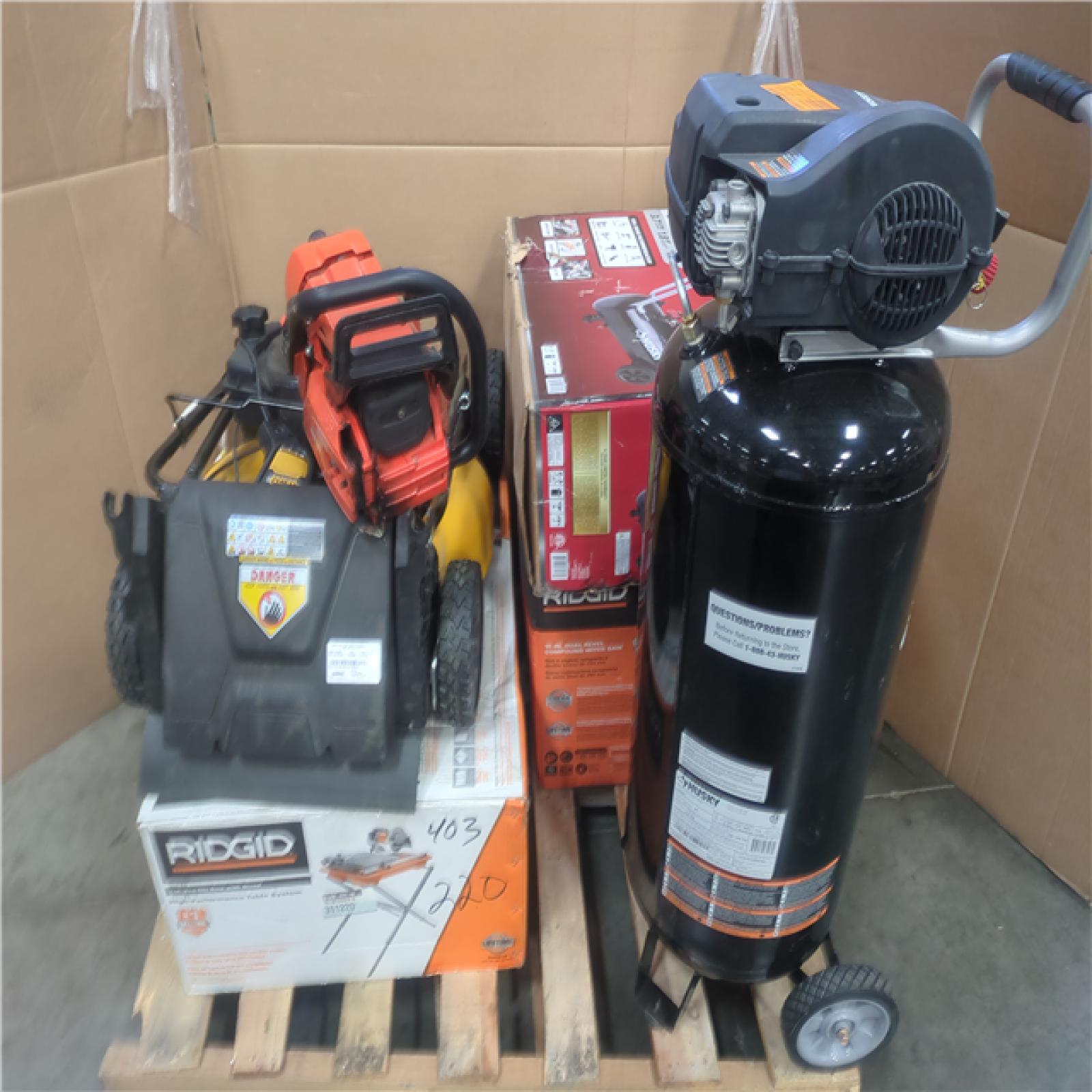 California AS-IS OUTDOOR POWER EQUIPMENT