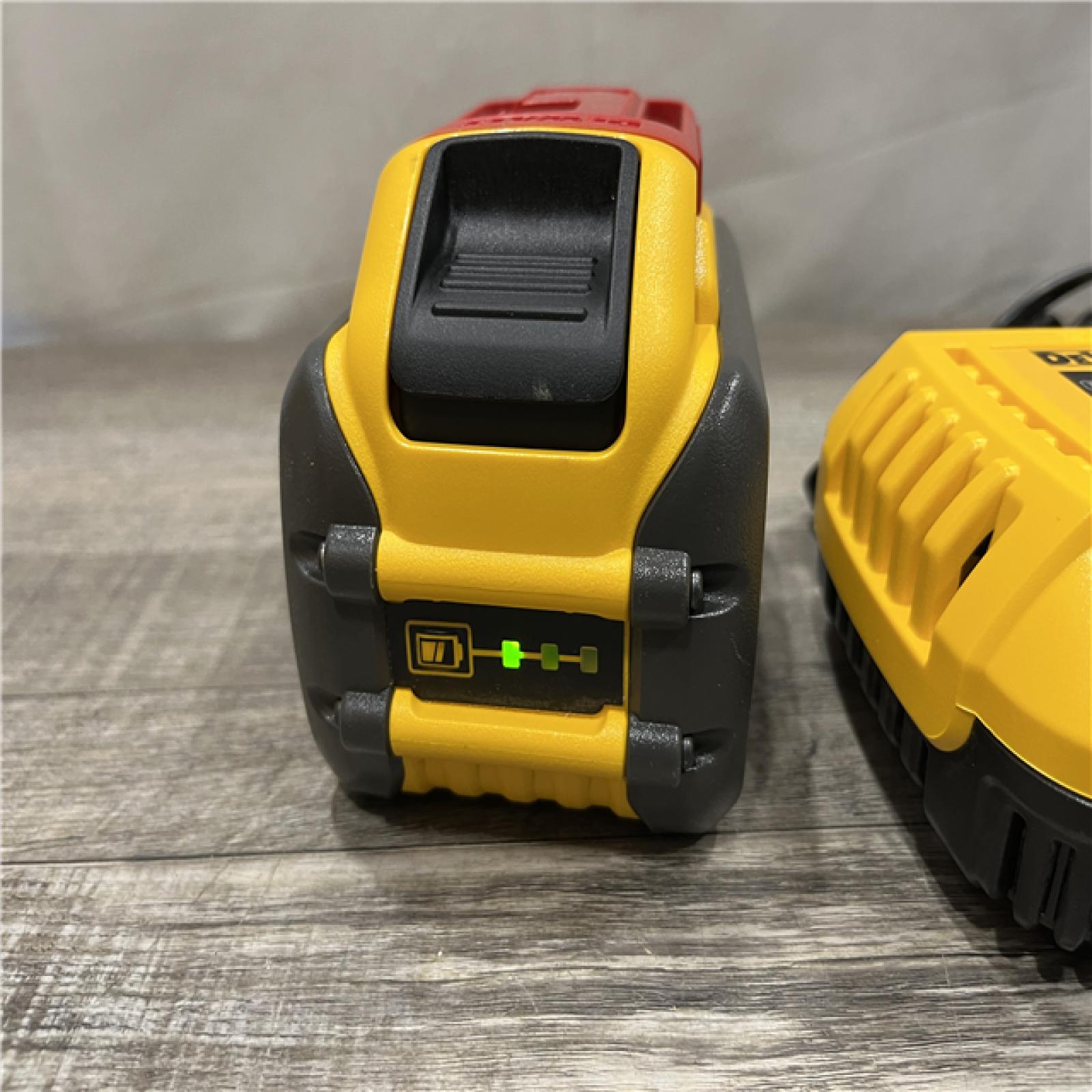 AS-IS DEWALT 20V/60V MAX FLEXVOLT Lithium-Ion 9.0Ah Battery and Charger Starter Kit