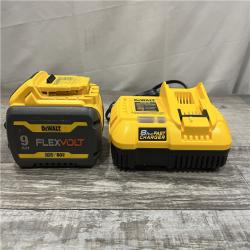 AS-IS DEWALT 20V/60V MAX FLEXVOLT Lithium-Ion 9.0Ah Battery and Charger Starter Kit