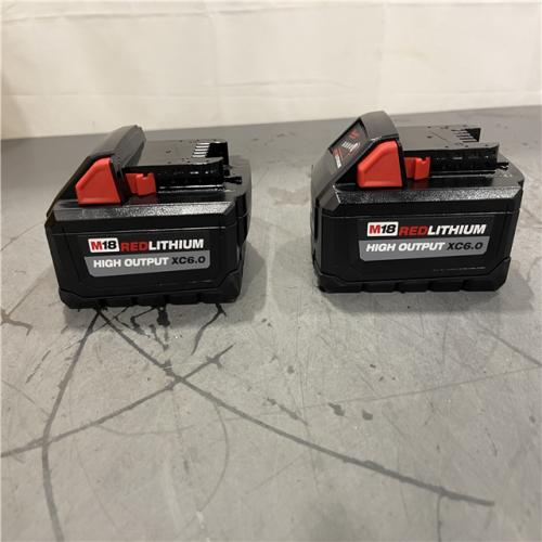 AS-IS - Milwaukee 18-Volt Lithium-Ion High Output 6.0Ah Battery Pack (Pack of 2)