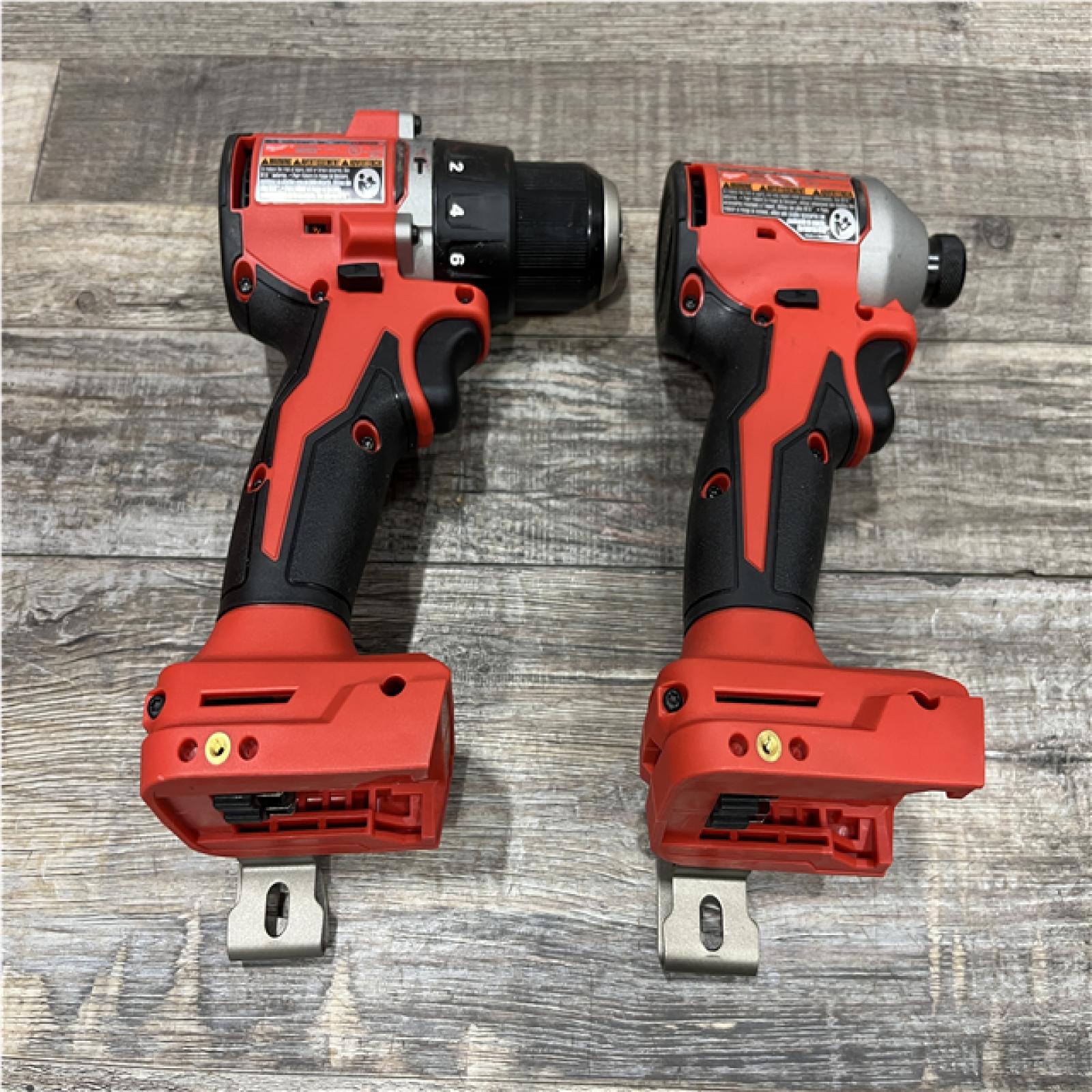 AS-IS Milwaukee 18-Volt Lithium-Ion Brushless Cordless Compact Hammer Drill/Impact Combo Kit