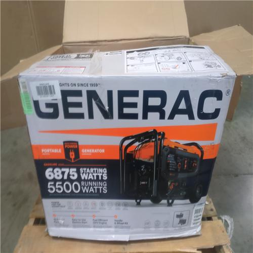 CALIFORNIA AS-IS GENERAC PORTABLE POWER GENERATOR