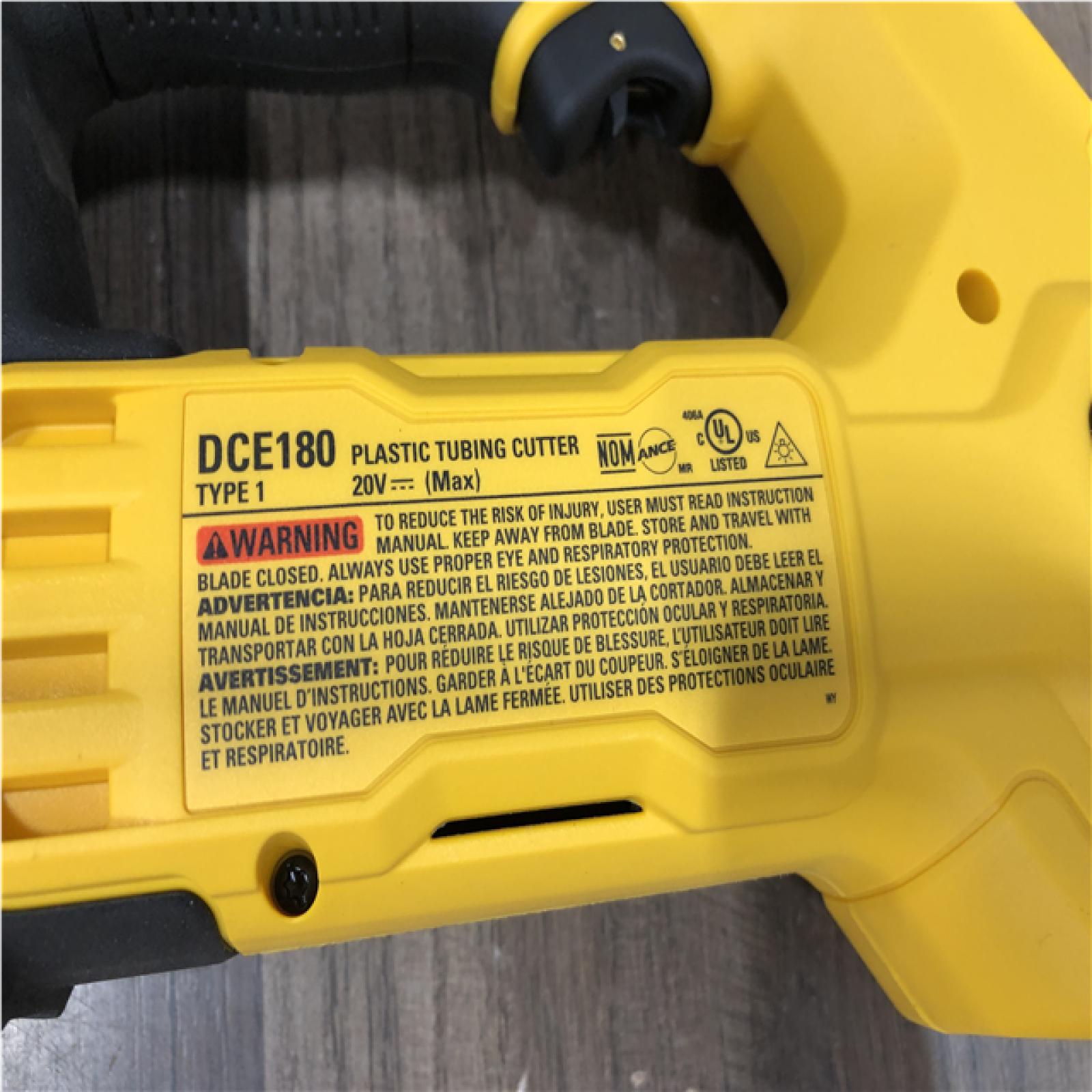 AS-IS DEWALT 20V MAX Cordless Plastic Tubing Cutter (Tool Only)