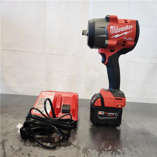 AS-IS- Milwaukee FUEL 18V Lithium-Ion Brushless Cordless 1/2 in. Impact Wrench w/Friction Ring Kit