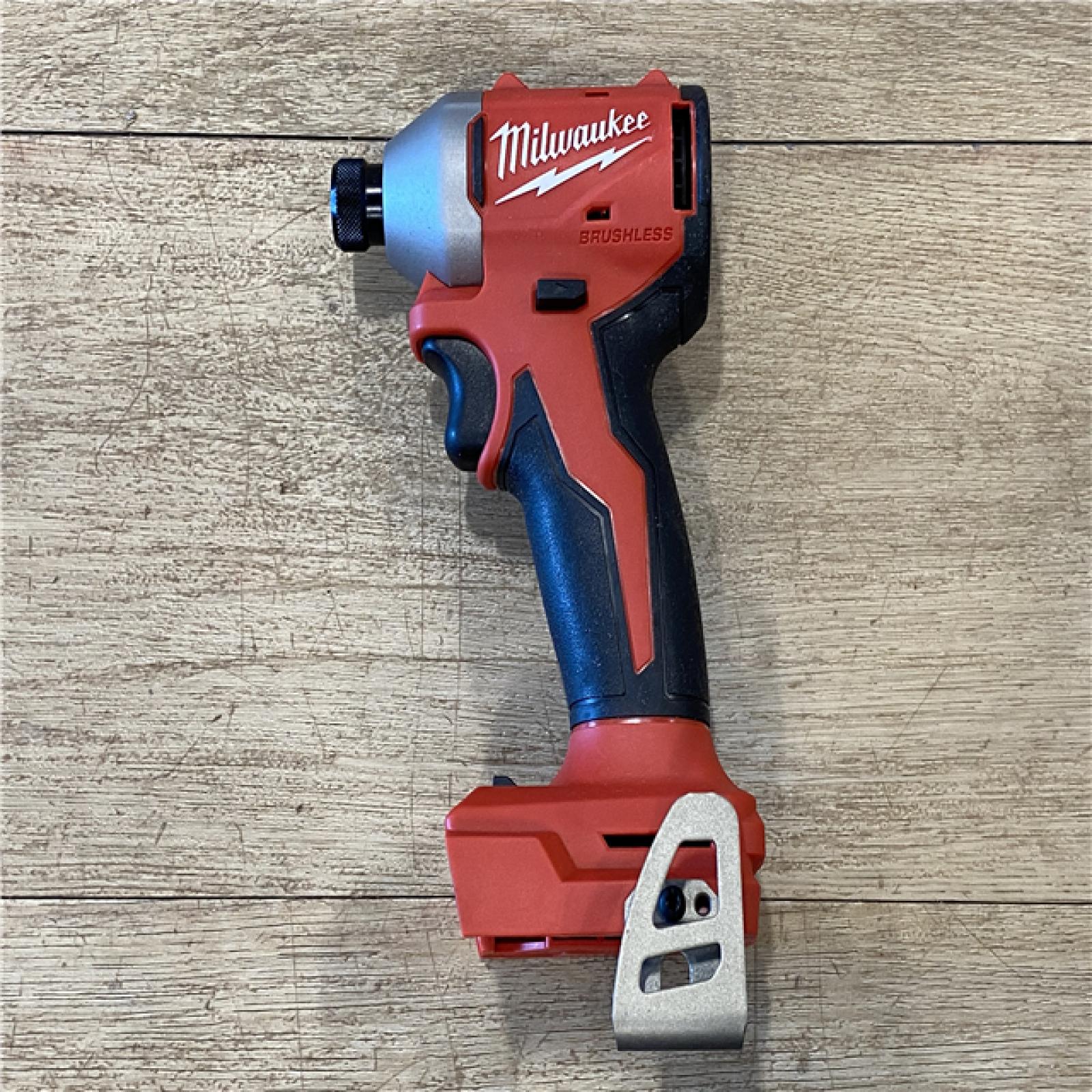 AS-IS Milwaukee 18V Lithium-Ion Compact Brushless Cordless 1/4 in. Impact Driver (Tool-Only)