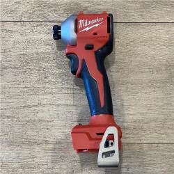 AS-IS Milwaukee 18V Lithium-Ion Compact Brushless Cordless 1/4 in. Impact Driver (Tool-Only)
