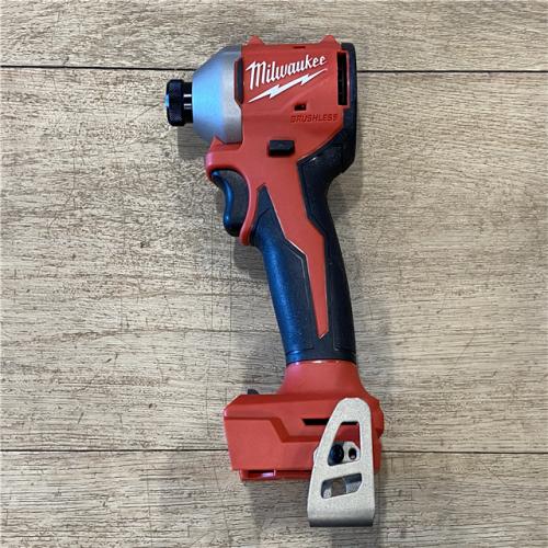 AS-IS Milwaukee 18V Lithium-Ion Compact Brushless Cordless 1/4 in. Impact Driver (Tool-Only)