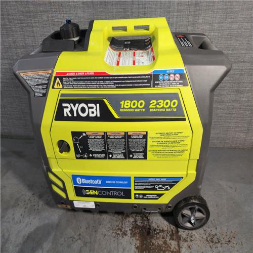 HOUSTON LOCATION - AS-IS RYOBI 2,300-Watt Recoil Start Bluetooth Super Quiet Gasoline Powered Digital Inverter Generator with CO Shutdown Sensor