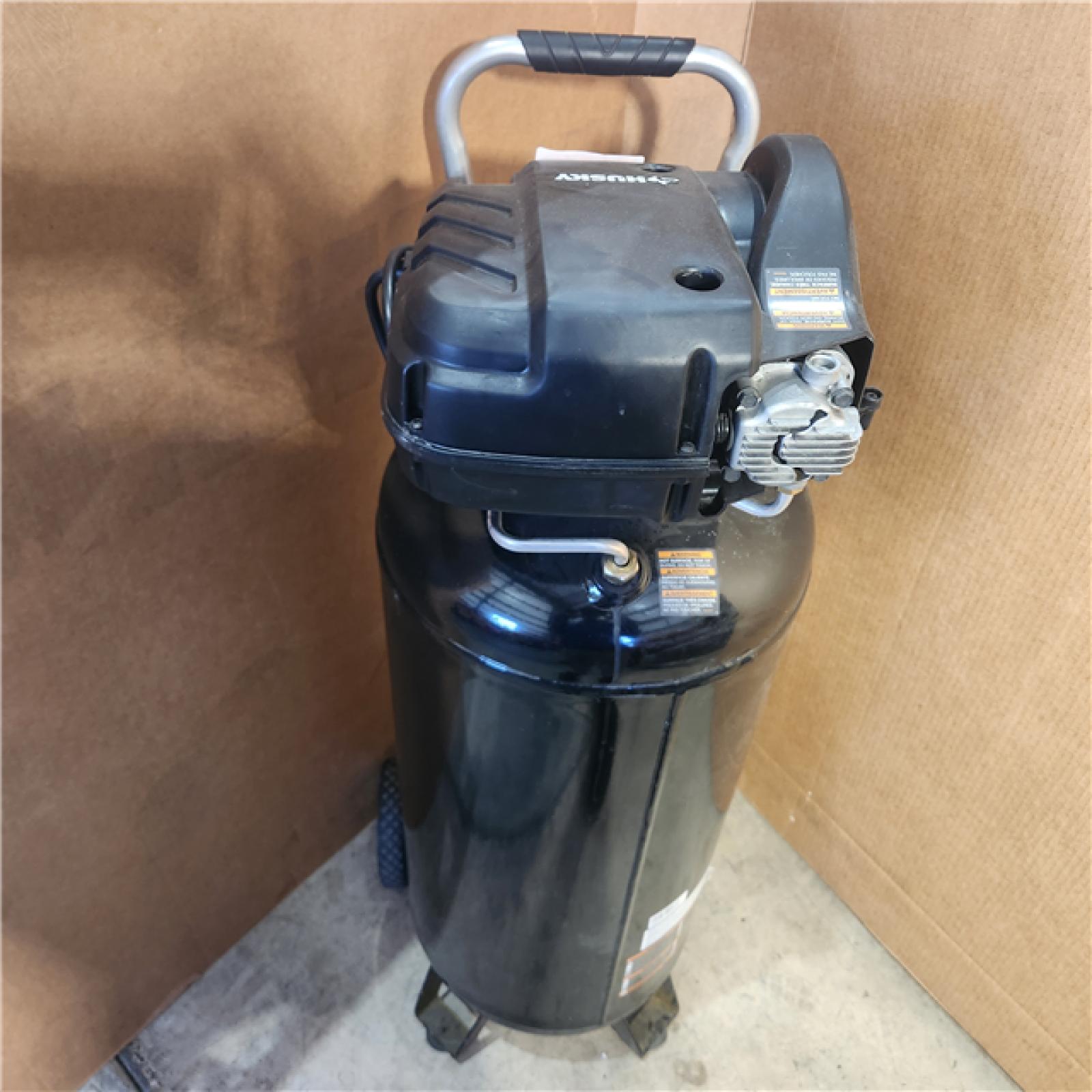 HOUSTON Location-AS-IS-Husky 20 Gal. 200 PSI Oil Free Portable Vertical Electric Air Compressor