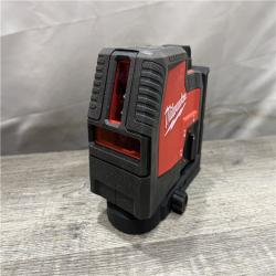 AS-IS Milwaukee Green 100 ft. Cross Line and Plumb Points Rechargeable Laser Level with REDLITHIUM Lithium-Ion