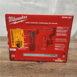 NEW! Milwaukee 2540-20 12V 23 Gauge Cordless Pin Nailer (Tool Only)