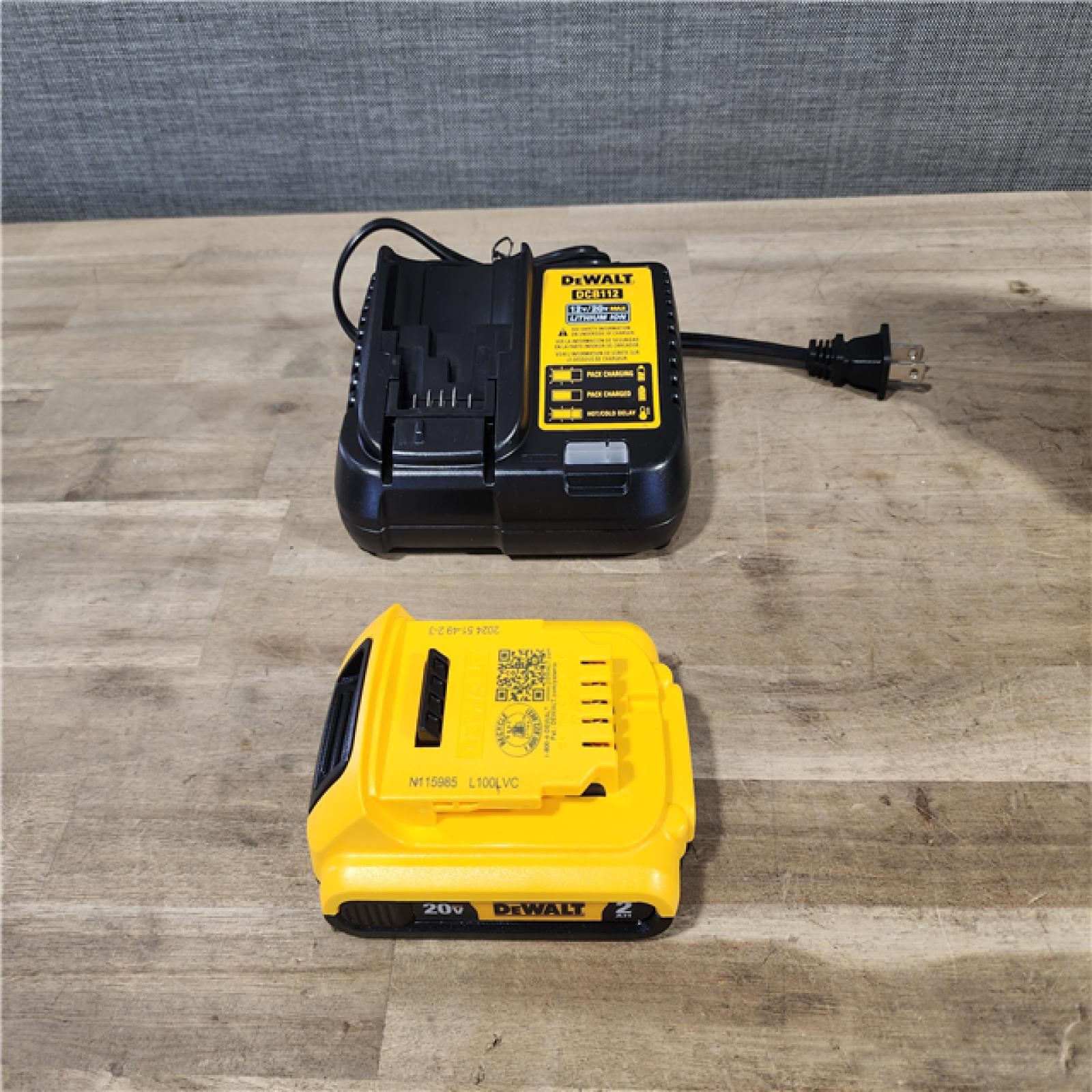 HOUSTON LOCATION - AS-IS DeWALT DCN681D1 20-Volt MAX 18ga Cordless Brushless Narrow Crown Stapler Kit w/ BATTERY & CHARGER
