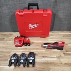 HOUSTON LOCATION - AS-IS M12 12-Volt Lithium-Ion Force Logic Cordless Press Tool Kit (3 Jaws Included) with Two Battery and Hard Case