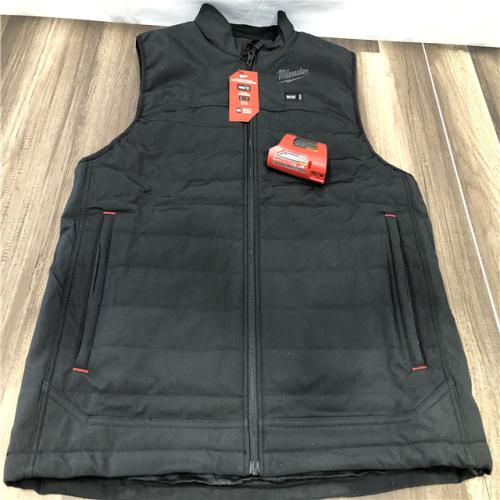AS-IS Milwaukee Men's Large 12V Lithium-Ion Cordless AXIS Black Heated Vest (Vest Only)