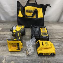 AS-IS DEWALT Atomic 20V Max Lithium-Ion Brushless Cordless Compact 1/4 in. Impact Driver Kit