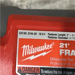 AS-IS Milwaukee FUEL 3-1/2 in 18V 21-Degree Lithium-Ion Brushless Cordless Nailer (Tool Only)