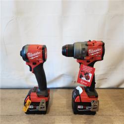 AS-IS- Milwaukee  FUEL 18V Lithium-Ion Brushless Cordless Hammer Drill and Impact Driver Combo Kit