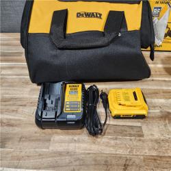 HOUSTON LOCATION - AS-IS (APPEARS LIKE NEW) DEWALT 20V MAX Lithium-Ion 15-Degree Electric Cordless Roofing Nailer Kit