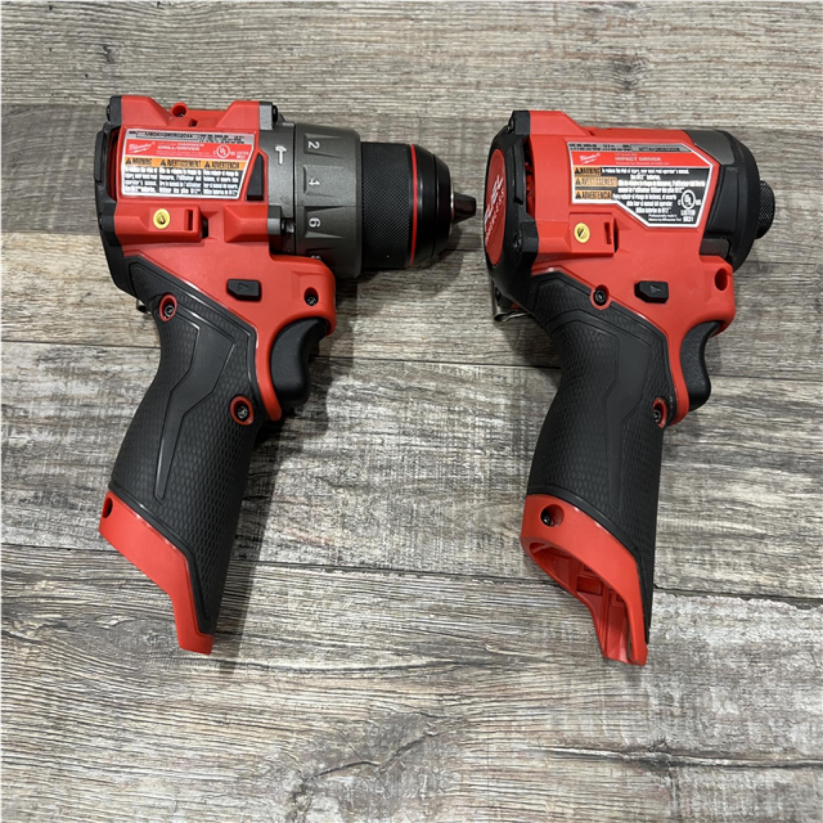 AS-IS Milwaukee FUEL 12-Volt Lithium-Ion Brushless Cordless Hammer Drill and Impact Driver Combo Kit
