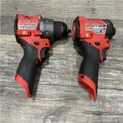 AS-IS Milwaukee FUEL 12-Volt Lithium-Ion Brushless Cordless Hammer Drill and Impact Driver Combo Kit