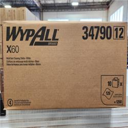 Phoenix Location NEW Kimberly Clark 34790 Wypall X60 Absorbent Cloths, White, 10/Boxes Pallet (28-Cases)