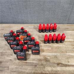 HOUSTON LOCATION - AS-IS MILWAUKEE BATTERY PACK QTY - 20