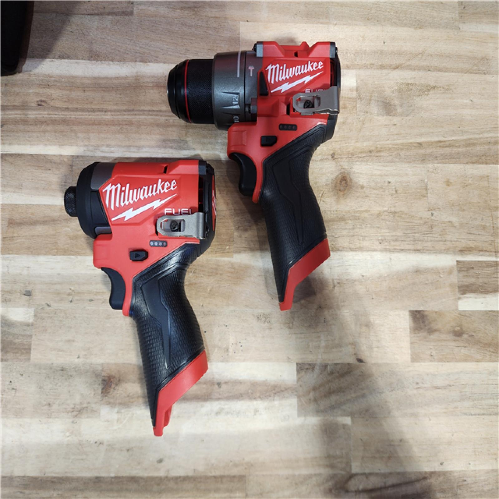 HOUSTON LOCATION - AS-IS (APPEARS LIKE NEW) Milwaukee FUEL 12-Volt Lithium-Ion Brushless Cordless Hammer Drill and Impact Driver Combo Kit
