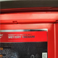 Houston Location AS-IS - Milwaukee FUEL PACKOUT 18-Volt Lithium-Ion Cordless 2.5 Gal. Wet/Dry Vacuum (Vacuum-Only)