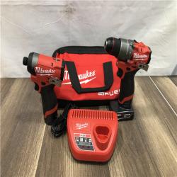 AS-IS Milwaukee FUEL 12-Volt Lithium-Ion Brushless Cordless Hammer Drill and Impact Driver Combo Kit